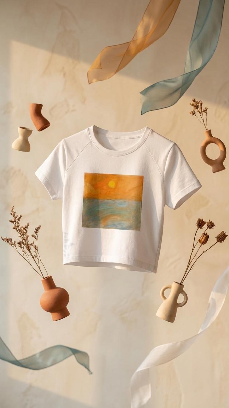 BABY TEE / CROP TOP - Colours of Janaki